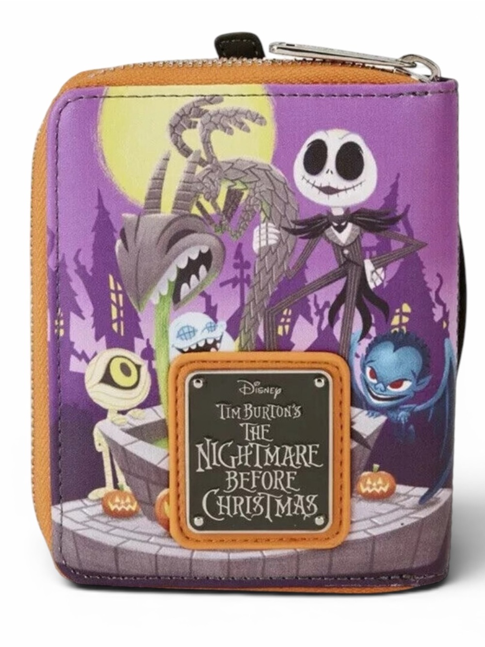 LOUNGEFLY Disney “Nightmare Before Christmas” Zip Around Wallet Used 1X